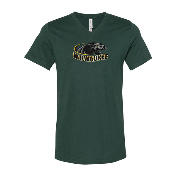 Wisconsin Milwaukee Panthers BELLA  CANVAS - Jersey V-Neck T-Shirt