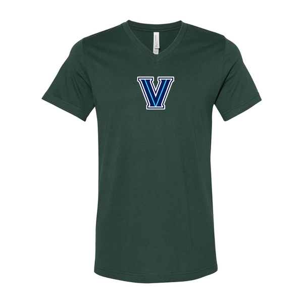 Villanova Wildcats BELLA  CANVAS - Jersey V-Neck T-Shirt