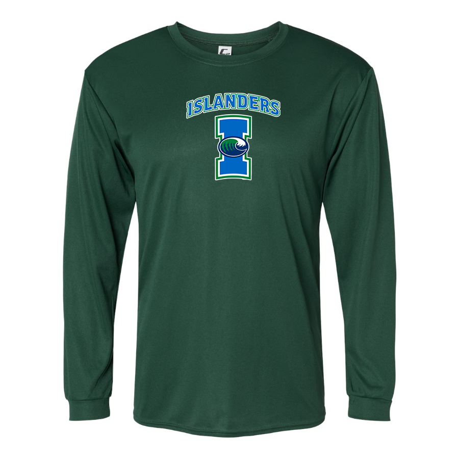 Men's Texas AM CC Islanders  Polyester Long Sleeve T-Shirt