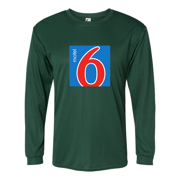 Men's Motel 6 Polyester Long Sleeve T-Shirt