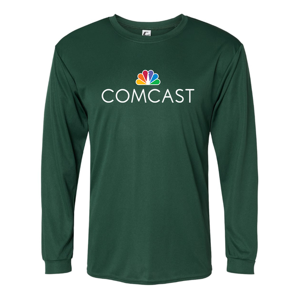 Men's Comcast  Polyester Long Sleeve T-Shirt