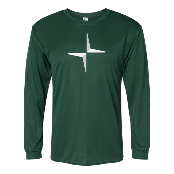 Men's Polestar Eletric Car Polyester Long Sleeve T-Shirt