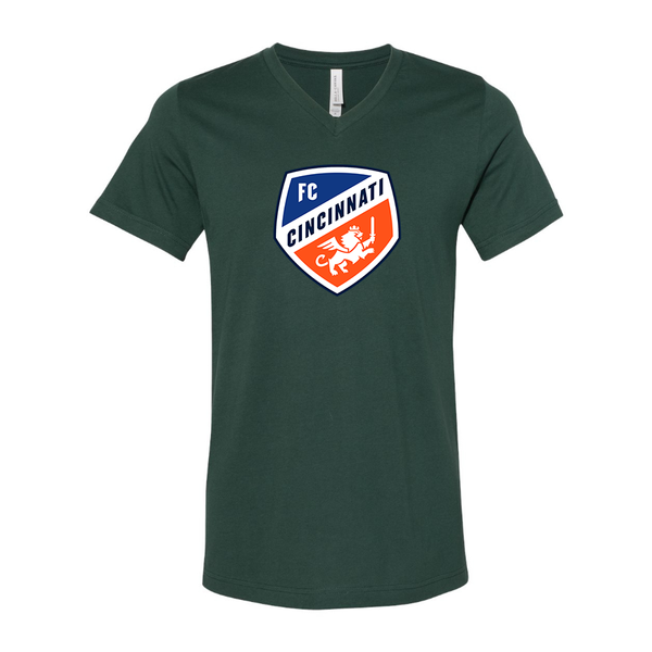 Men's FC Cincinnati BELLA + CANVAS - Jersey V-Neck T-Shirt