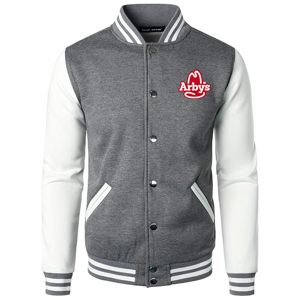 Men's  Arbys Varsity Baseball Jacket Cotton Blend Letterman Jackets