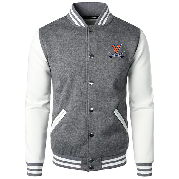 Men's  Virginia Cavaliers Varsity Baseball Jacket Cotton Blend Letterman Jackets