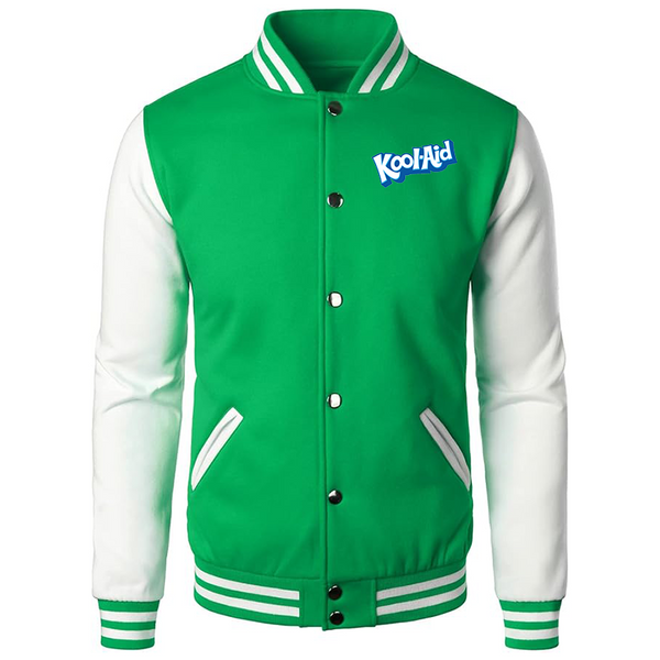 Men's kool-Aid Varsity Baseball Jacket Cotton Blend Letterman Jackets