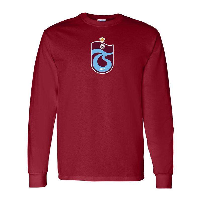 Men's Trabzonspor Soccer Gildan Heavy Cotton Long Sleeve T-Shirt