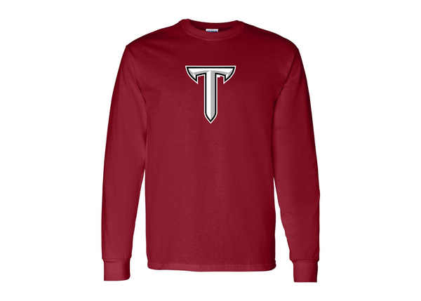 Men's Troy Trojans Gildan Heavy Cotton Long Sleeve T-Shirt