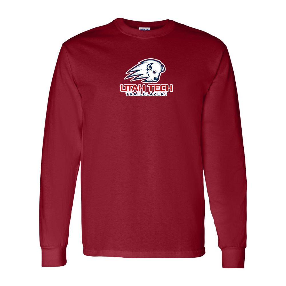 Men's Utah Tech Trailblazers Gildan Heavy Cotton Long Sleeve T-Shirt