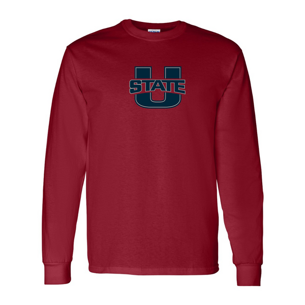 Men's Utah State Aggies Gildan Heavy Cotton Long Sleeve T-Shirt