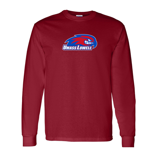 Men's UMass Lowell River Hawks  Gildan Heavy Cotton Long Sleeve T-Shirt