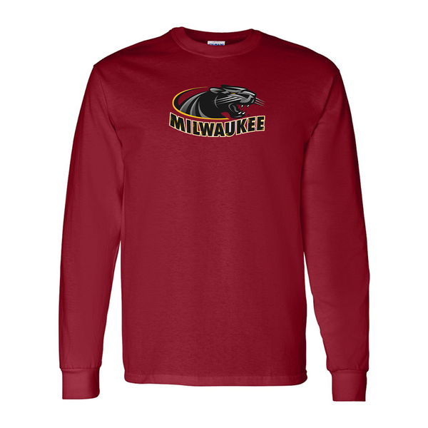Men's  Wisconsin Milwaukee Panthers Gildan Heavy Cotton Long Sleeve T-Shirt