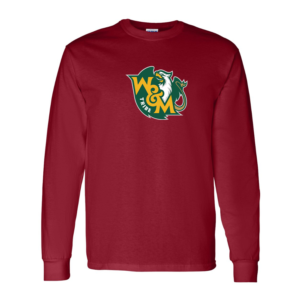 Men's  William and Mary Tribe Gildan Heavy Cotton Long Sleeve T-Shirt