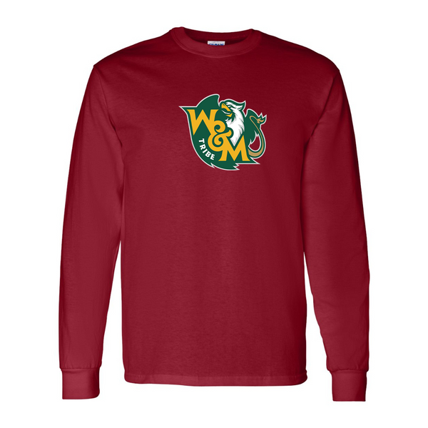 Men's  William and Mary Tribe Gildan Heavy Cotton Long Sleeve T-Shirt