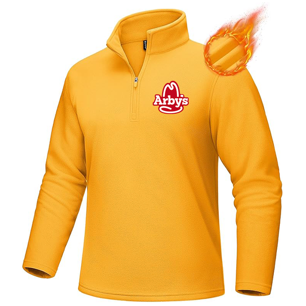 Men's Arbys MAGCOMSEN Men_s Quarter-Zip Pullover Polar Fleece Sweatshirt Stand Collar Long Sleeve Shirt for Men Thermal Winter Fall