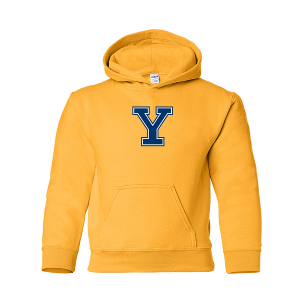 Youth  Yale Bulldogs Gildan Heavy Blend  Hooded Sweatshirt