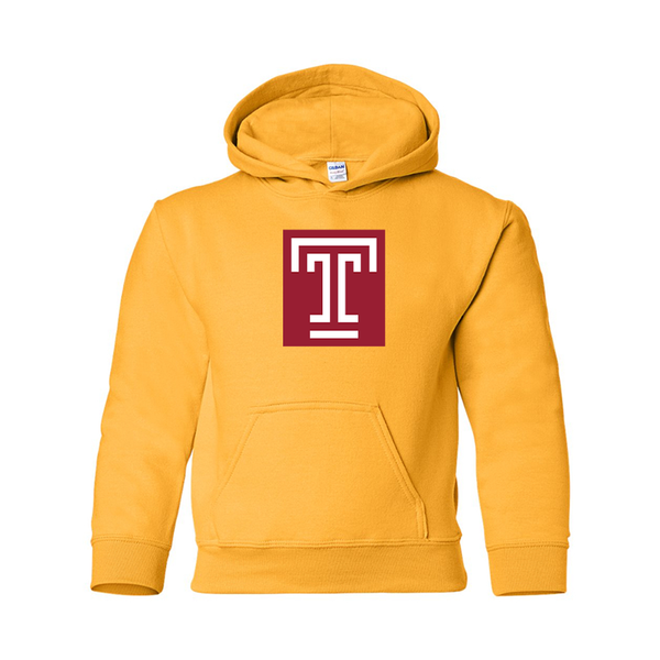 Youth Temple Owls Gildan Heavy Blend  Hooded Sweatshirt