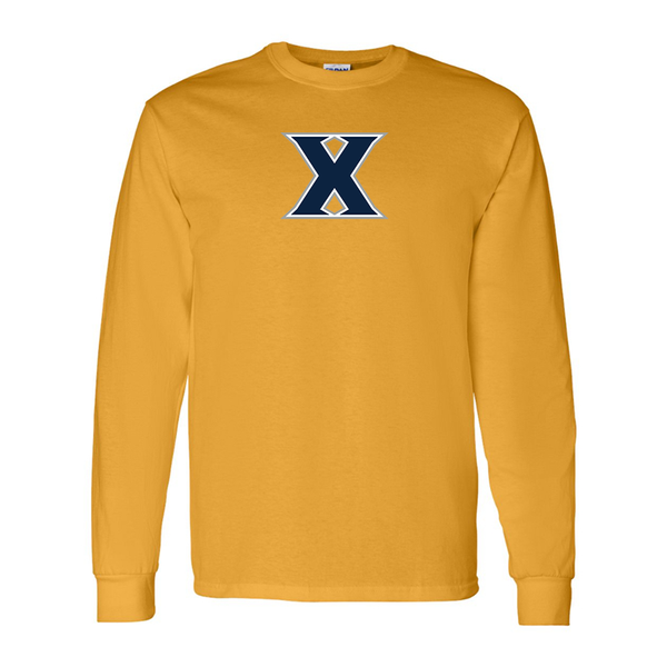 Men's Xavier Musketeers Gildan Heavy Cotton Long Sleeve T-Shirt