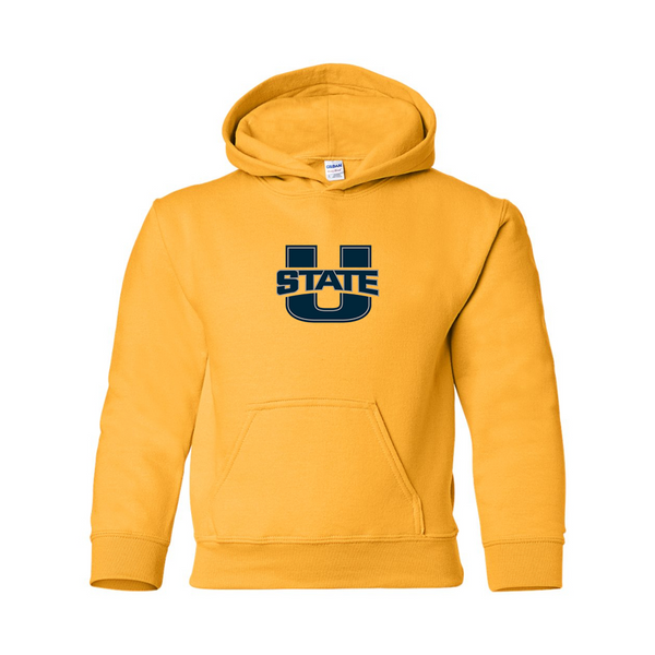 Youth Utah State Aggies  Gildan Heavy Blend  Hooded Sweatshirt