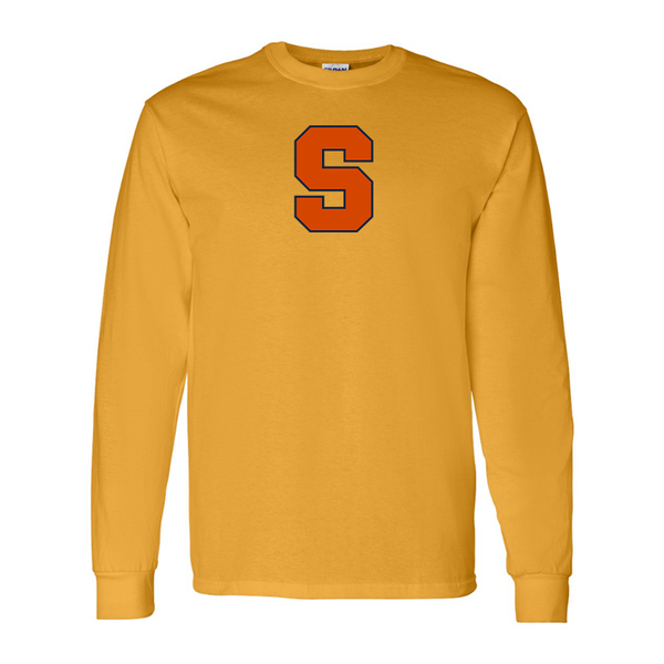 Men's Syracuse Orange Gildan Heavy Cotton Long Sleeve T-Shirt