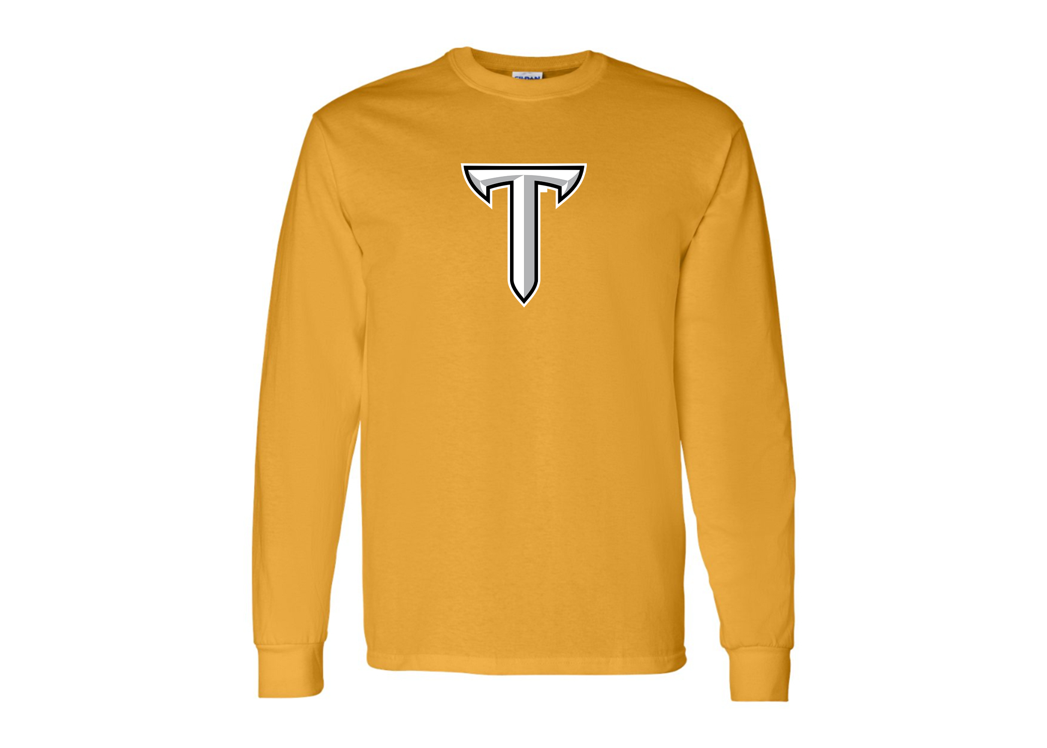 Men's Troy Trojans Gildan Heavy Cotton Long Sleeve T-Shirt