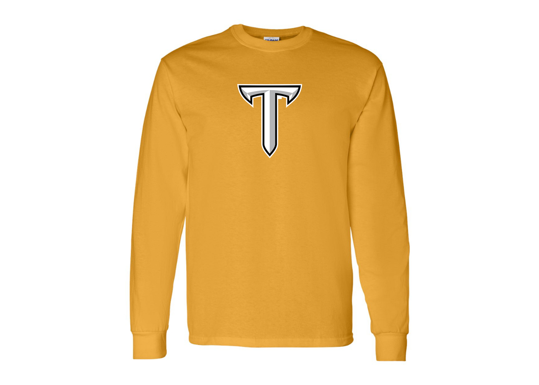 Men's Troy Trojans Gildan Heavy Cotton Long Sleeve T-Shirt