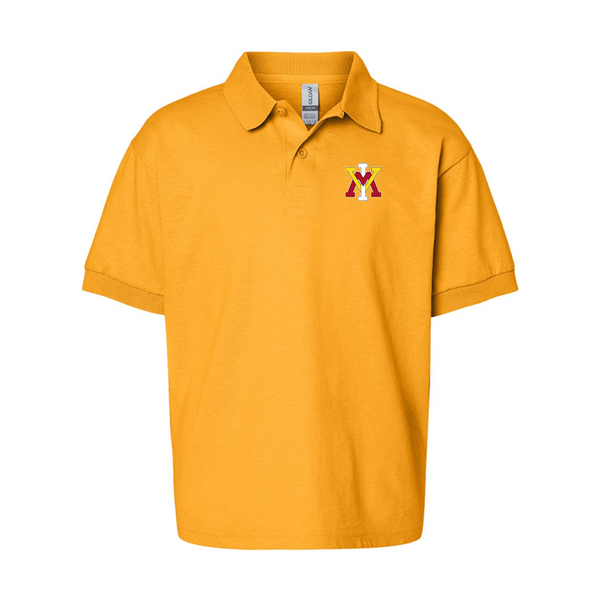 Youth VMI Keydets Gildan Dry Blend Jersey Polo