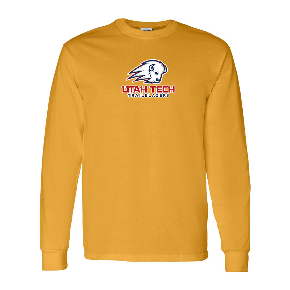 Men's Utah Tech Trailblazers Gildan Heavy Cotton Long Sleeve T-Shirt