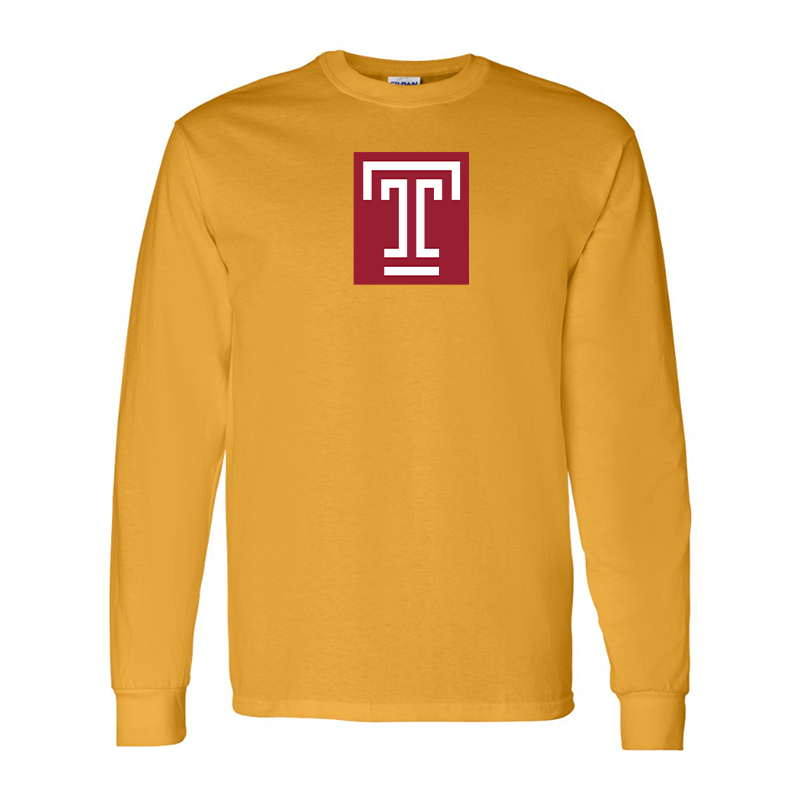 Men's Temple Owls Gildan Heavy Cotton Long Sleeve T-Shirt