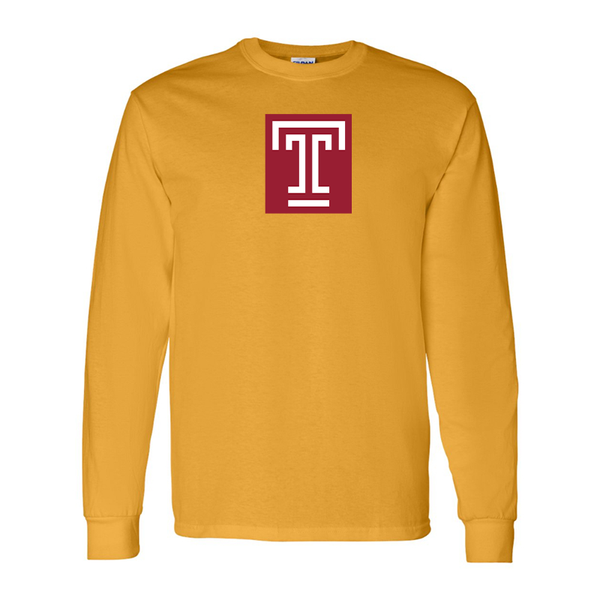Men's Temple Owls Gildan Heavy Cotton Long Sleeve T-Shirt