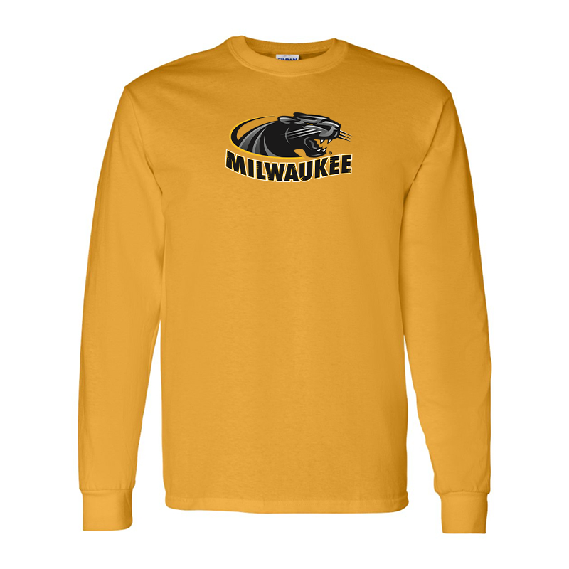 Men's  Wisconsin Milwaukee Panthers Gildan Heavy Cotton Long Sleeve T-Shirt