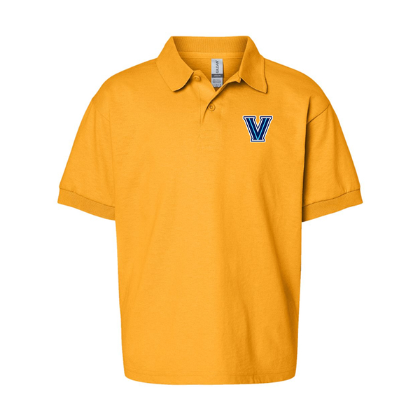 Youth Villanova Wildcats Gildan Dry Blend Jersey Polo