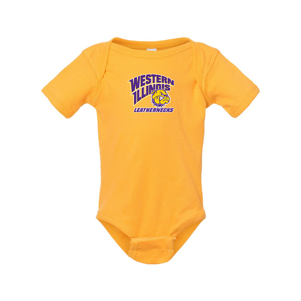Western Illinois Leathernecks  Rabbit Skins Infant Baby Rib Bodysuit