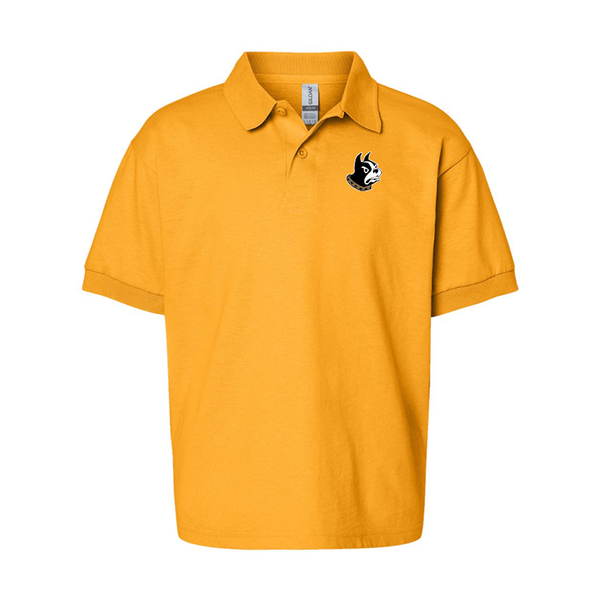Youth Wofford Terriers Gildan Dry Blend Jersey Polo