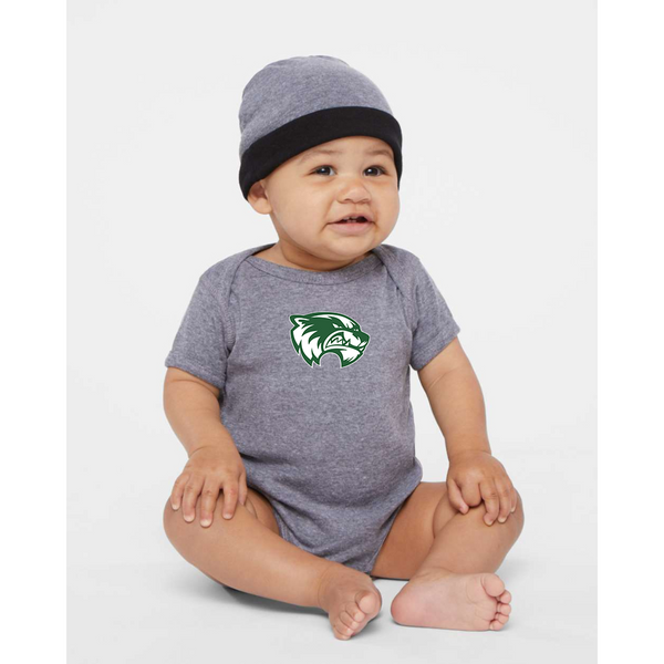 Utah Valley Wolverines  Rabbit Skins Infant Baby Rib Bodysuit