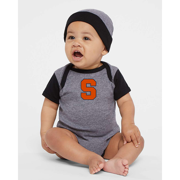 Syracuse Orange  Rabbit Skins Infant Baby Rib Bodysuit