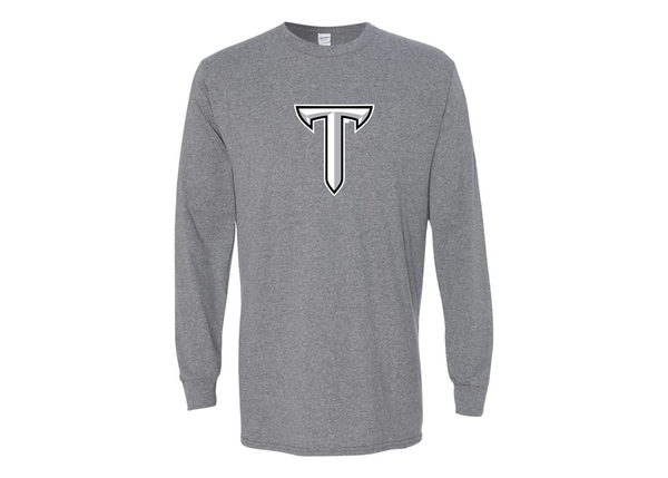 Men's Troy Trojans Gildan Heavy Cotton Long Sleeve T-Shirt