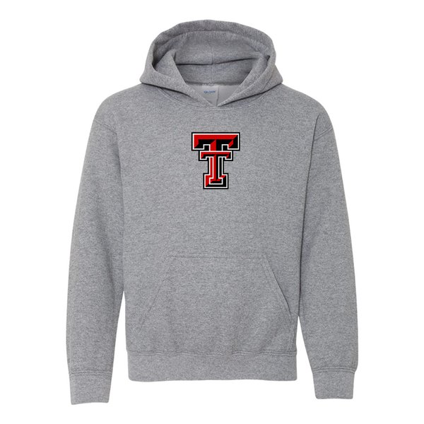 Youth Texas Tech Red Raiders  Gildan Heavy Blend  Hooded Sweatshirt