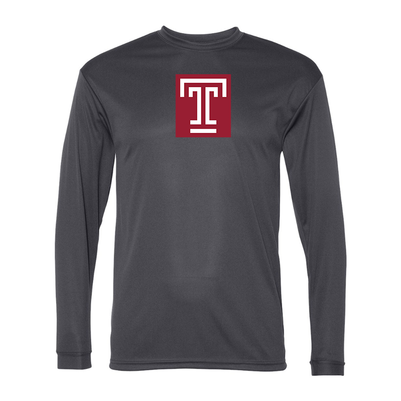 Men's Temple Owls Performance Long Sleeve T-Shirt