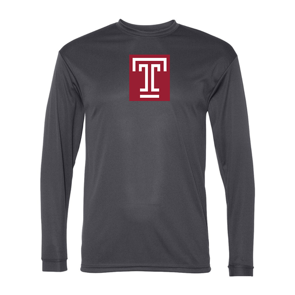 Men's Temple Owls Performance Long Sleeve T-Shirt