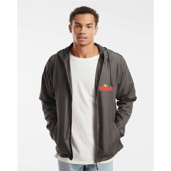Men's  Wawa Gas Station Independent Trading Co Lightweight Windbreaker Full-Zip Jacket