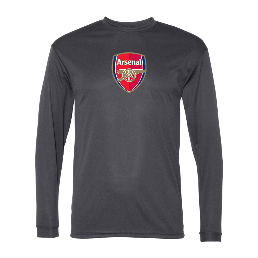 Men’s Arsenal Soccer Polyester Long Sleeve T-Shirt