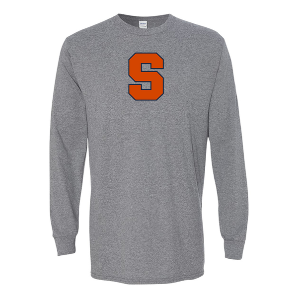 Men's Syracuse Orange Gildan Heavy Cotton Long Sleeve T-Shirt