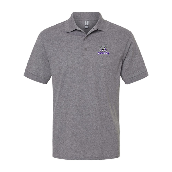 Men's Weber State Wildcats Gildan Dry Blend Jersey Polo
