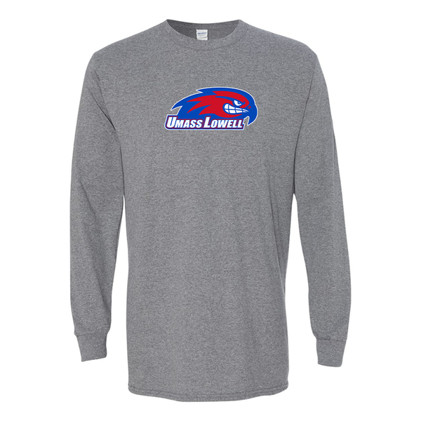Men's UMass Lowell River Hawks  Gildan Heavy Cotton Long Sleeve T-Shirt