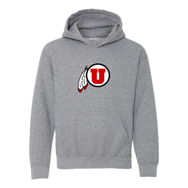 Youth  Utah Utes Gildan Heavy Blend  Hooded Sweatshirt