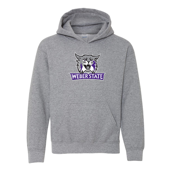 Youth Weber State Wildcats Gildan Heavy Blend  Hooded Sweatshirt