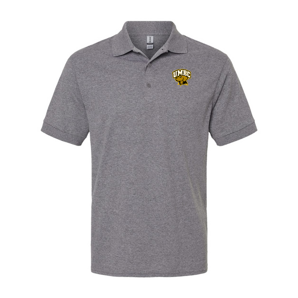 Men's  UMBC Retrievers Gildan Dry Blend Jersey Polo