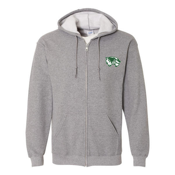 Men's Utah Valley Wolverines  Gildan  Heavy Blend Full Zip Hooded Sweatshirt