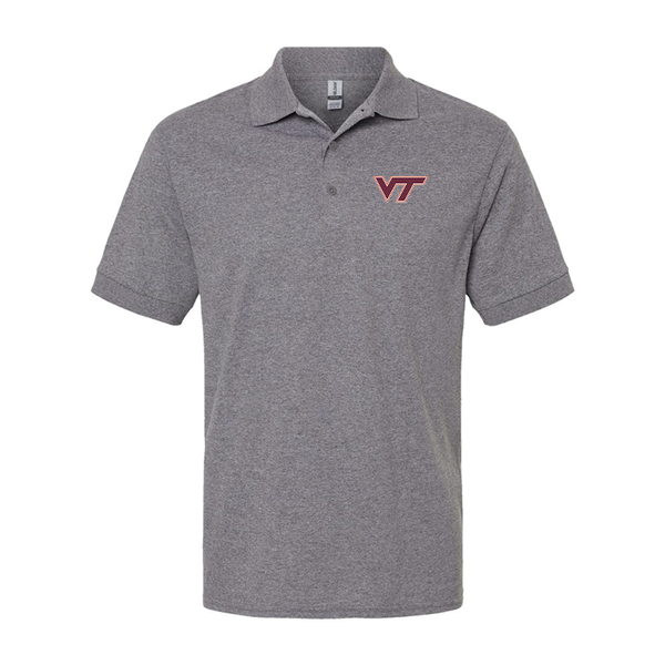 Men's Virginia Tech Hokies Gildan Dry Blend Jersey Polo
